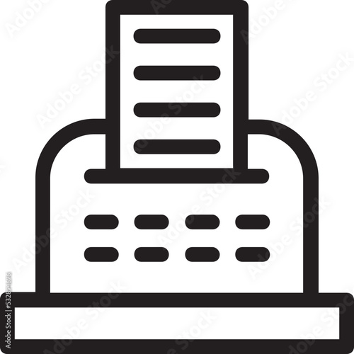 Receipt Machine Vector Icon