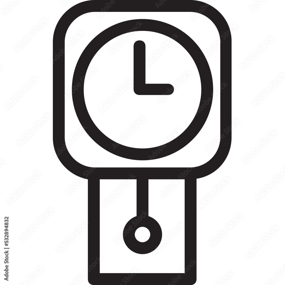 Pendulum Clock Vector Icon Pendulum Clock Vector Icon