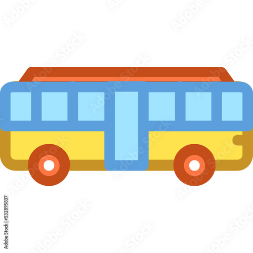 Tour Bus Vector Icon