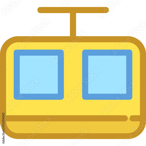 Ropeway Vector Icon