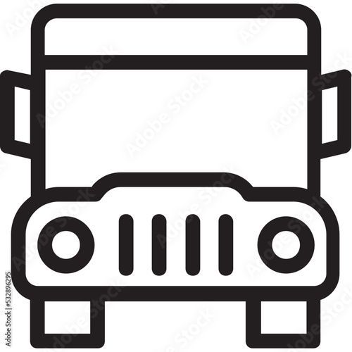 Tour Bus Vector Icon