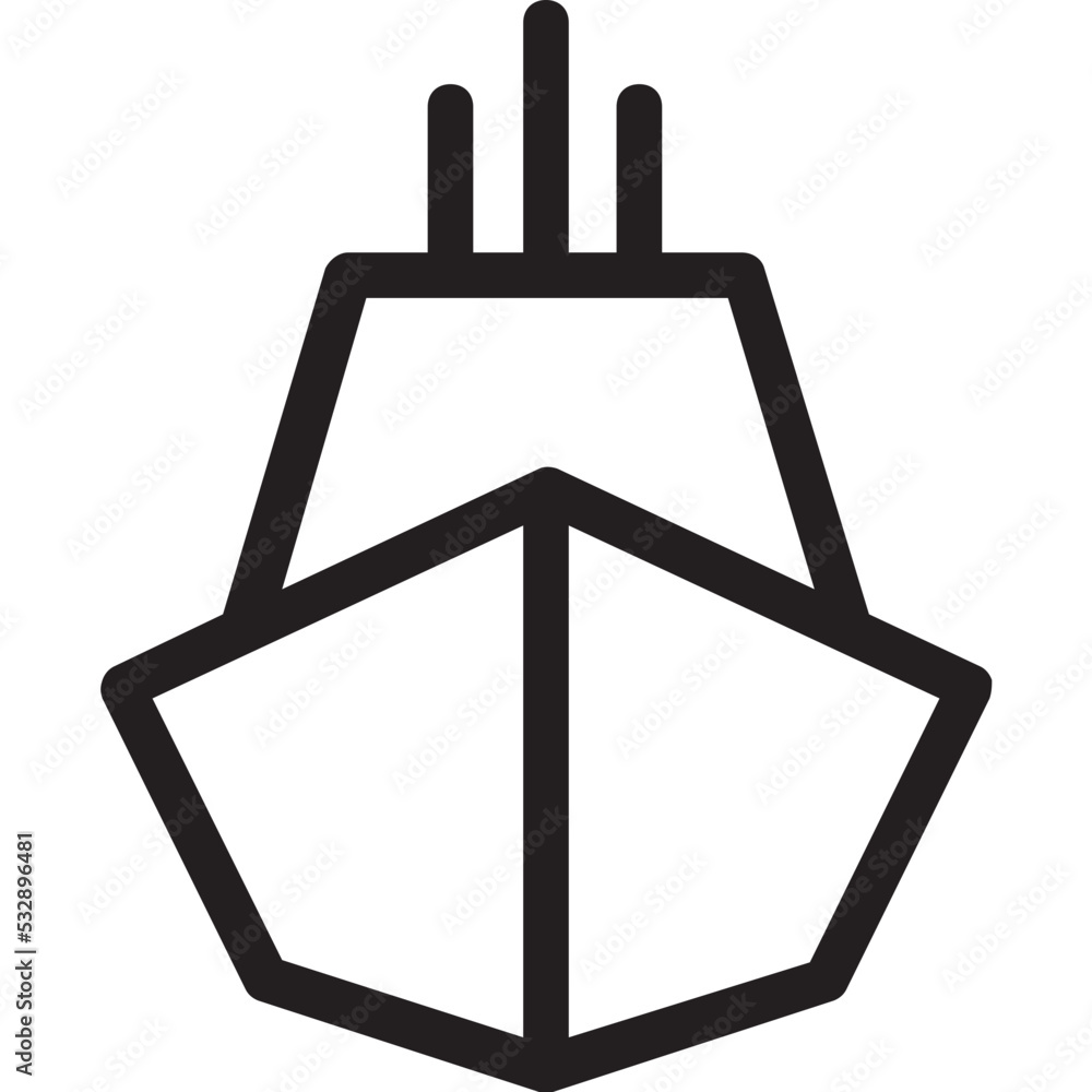 Steamboat Vector Icon Steamboat Vector Icon