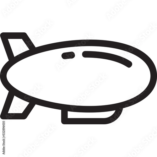 Zeppelin Vector Icon