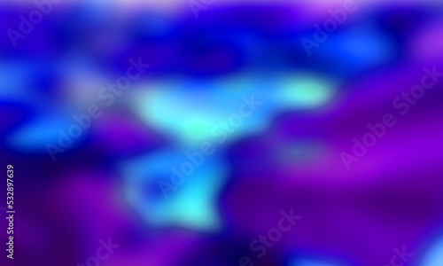Blue neon abstract blurred background