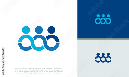 Human Resources Consulting Company, Global Community Logo. Social Networking logo designs.