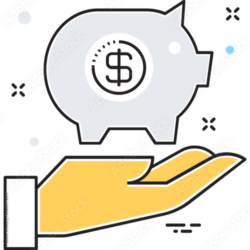 Saving Vector Icon 