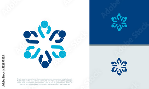Human Resources Consulting Company, Global Community Logo. Social Networking logo designs.