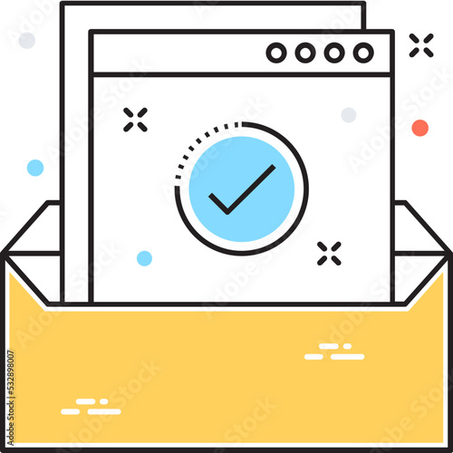 Confirmation Letter Vector Icon