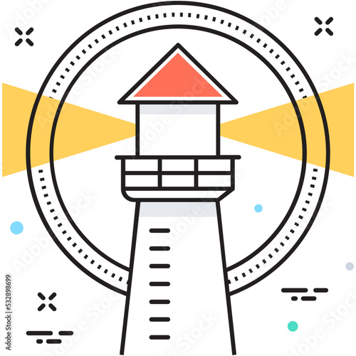 Lighthouse Vector Icon