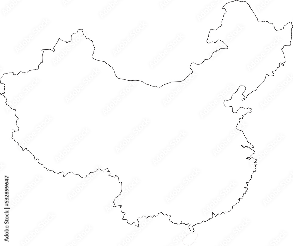 PNG photo of Map of People’s republic of China