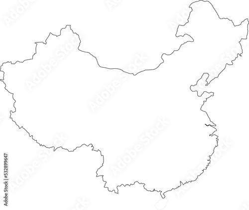 PNG photo of Map of People’s republic of China