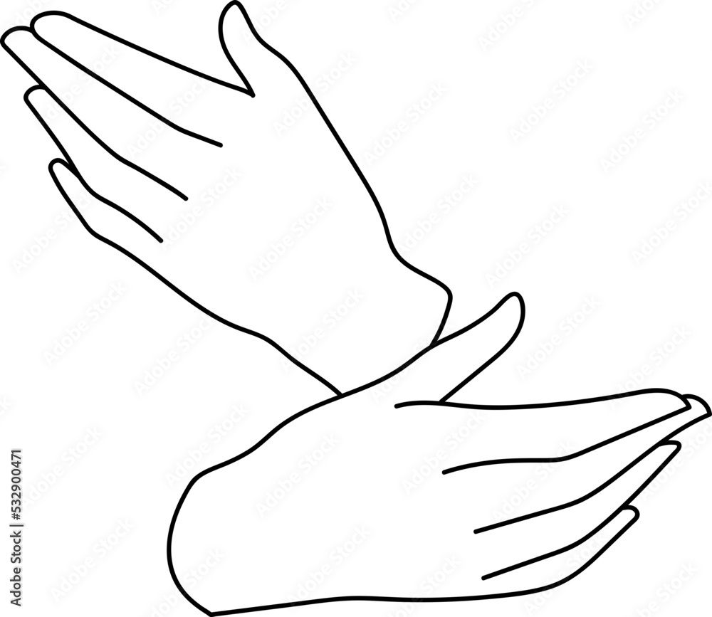 Minimal Hands Line Art Minimal Hands Line Art