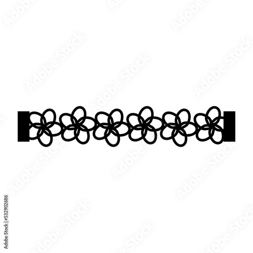 Patterned Floral Bracelet Template for Cutting Machine and Jewelry Making