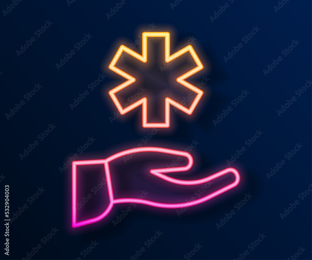 Glowing neon line Cross hospital medical icon isolated on black background. First aid. Diagnostics symbol. Medicine and pharmacy sign. Vector Glowing neon line Cross hospital medical icon isolated on black background. First aid. Diagnostics symbol. Medicine and pharmacy sign. Vector