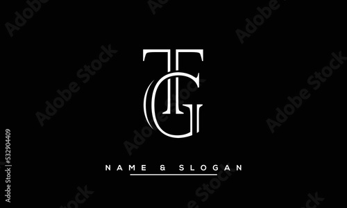 GT,  TG,  G,  T   Abstract  Letters  Logo  Monogram