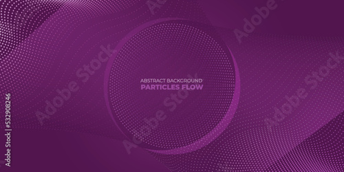Composed of particles swirling abstract purple graphics background of sense of science and technology