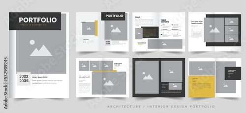 Architecture portfolio and portfolio template design, Portfolio design layout photo