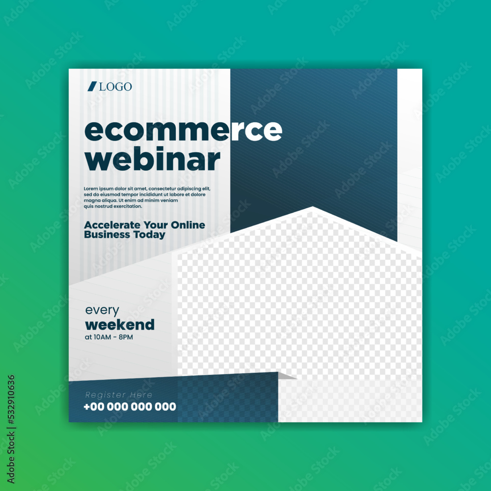 Webinar online learning digital social media post Webinar online learning digital social media post