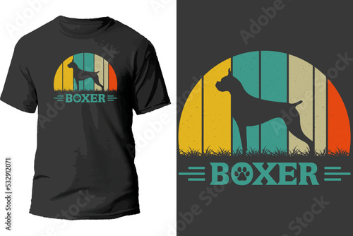 Boxer t shirt design.