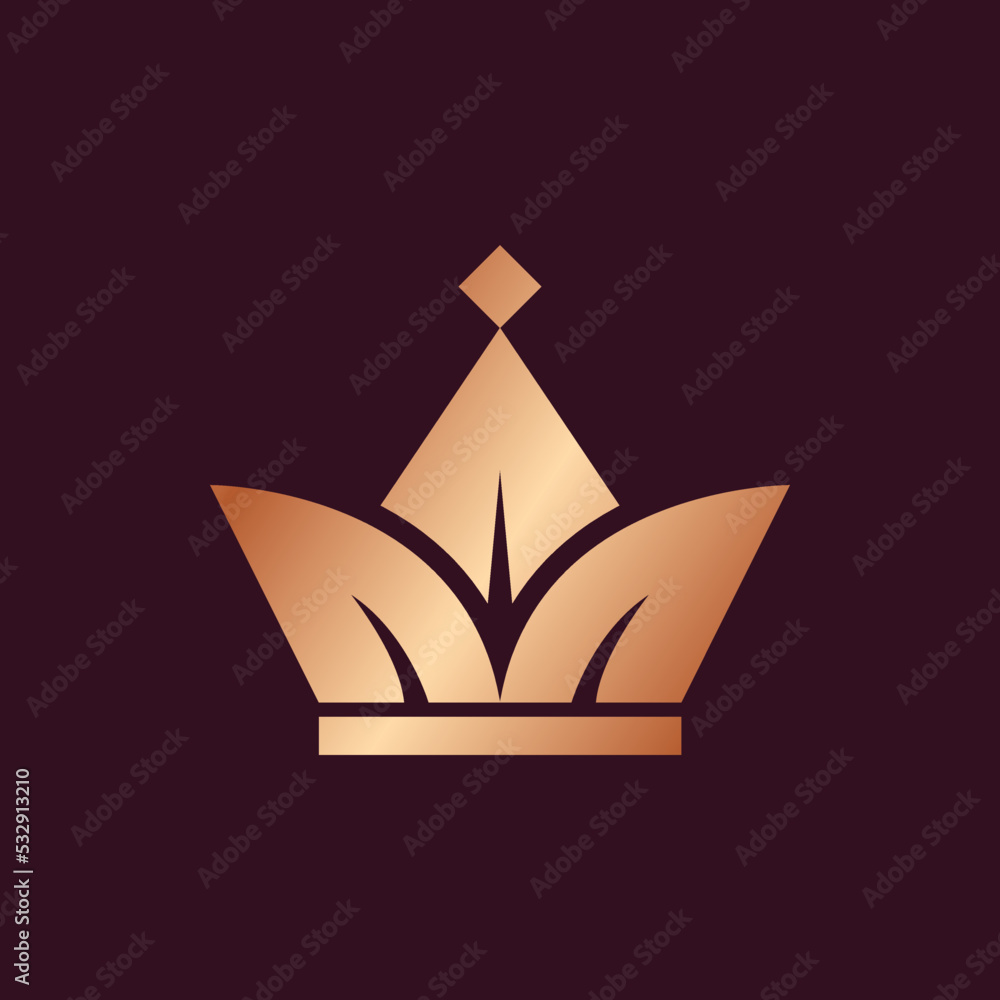 Modern abstract luxury letter M with crown logo design Stock Vector ...