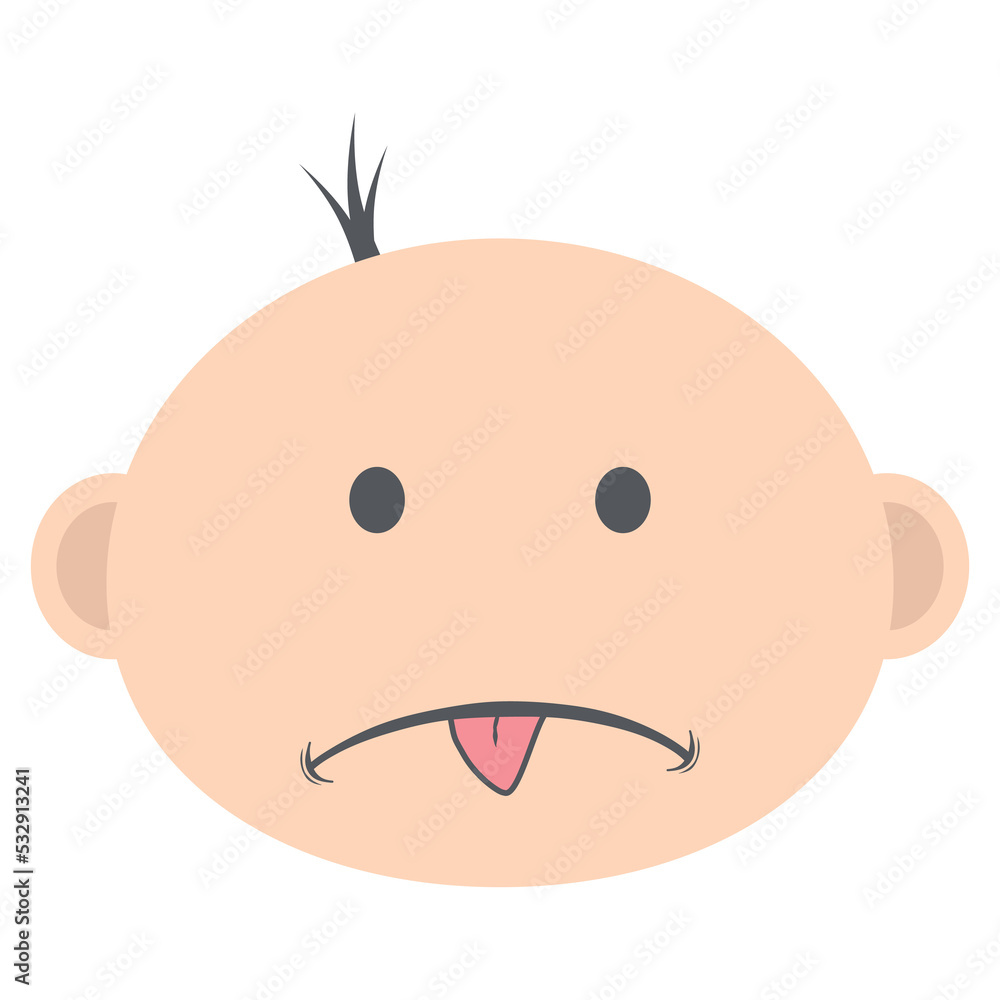 baby boy head emoticon face expression collection baby boy head emoticon face expression collection