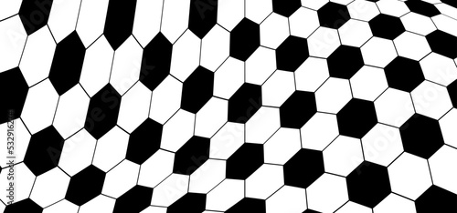 Football net wave pattern. Soccer ball playground sign. Vector sport flag wk, ek sign. Sport finale or school game cup, Sports on street. Background goal frame. Honeycomb, hexagon texture banner.