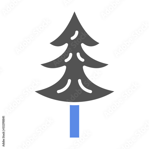 Pine Tree Icon Style