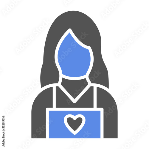 Child Caretaker Icon Style