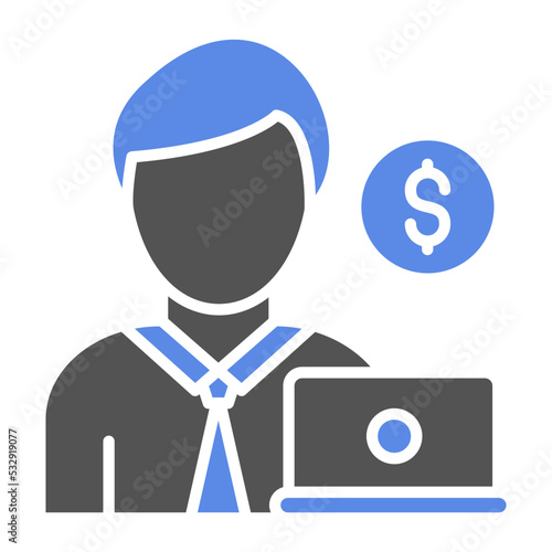 Freelancer Male Icon Style