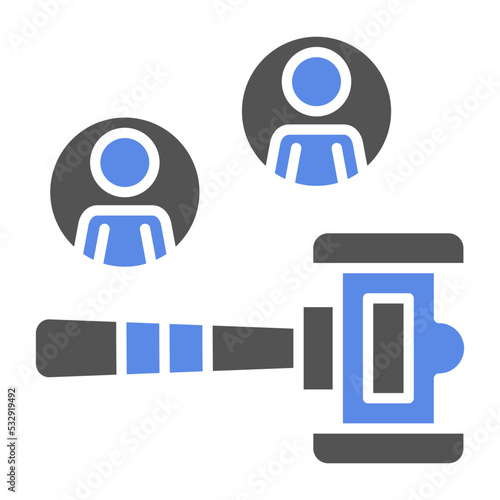 Public Auction Icon Style