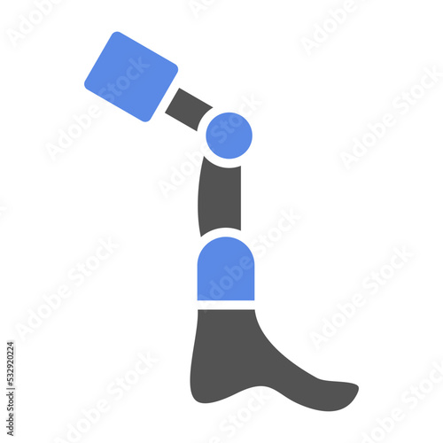 Bionic Leg Icon Style