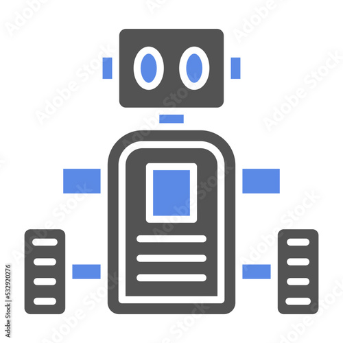 Mobile Robot Icon Style