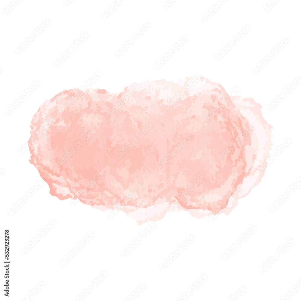 Vector illustration Coral watercolor background.