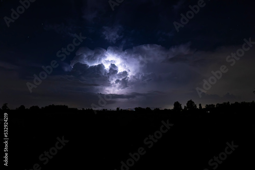 lightning storm detail