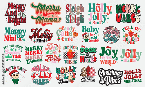 Retro Christmas SVG Sublimation Bundle