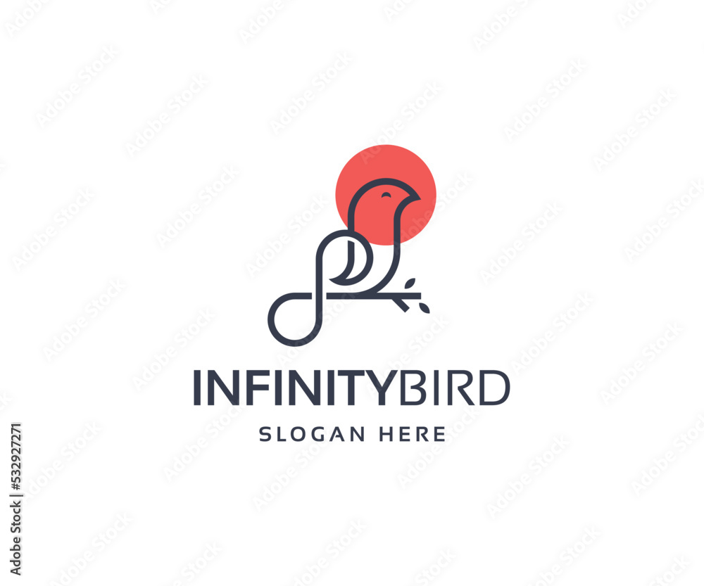 Obraz premium Infinity Bird Logo