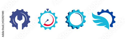 Abstract Cogwheel and Gear Icons and Logo Collection