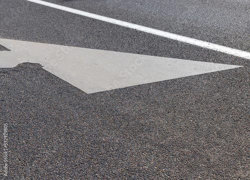 Wallpaper Mural Paved highway with white road markings Torontodigital.ca