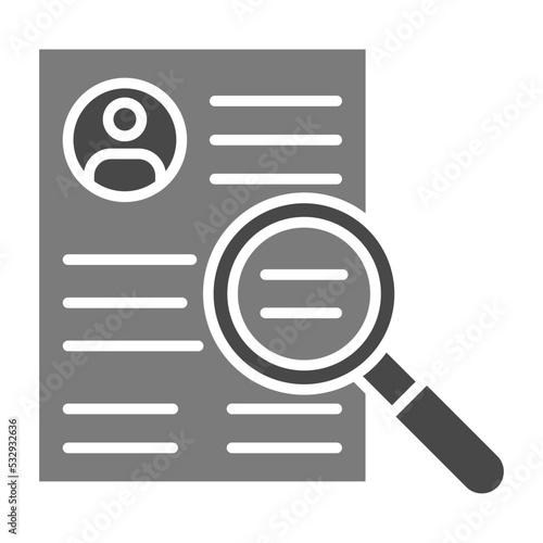 Search Greyscale Glyph Icon