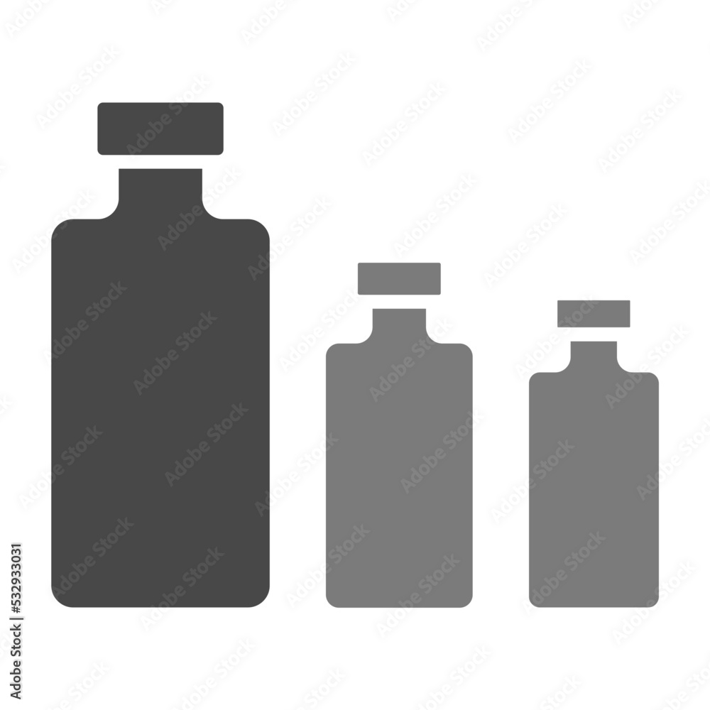 Vials Greyscale Glyph Icon Vials Greyscale Glyph Icon