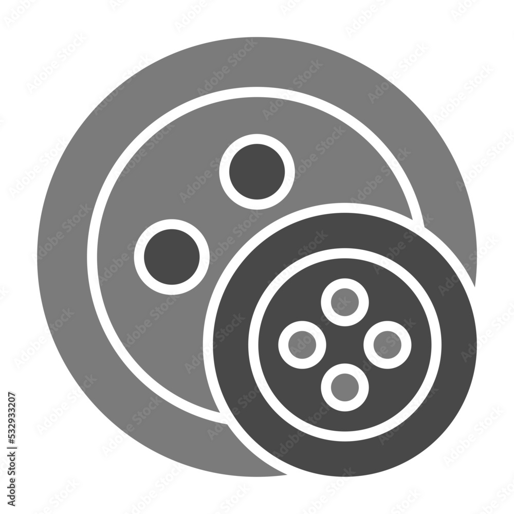 Button Greyscale Glyph Icon