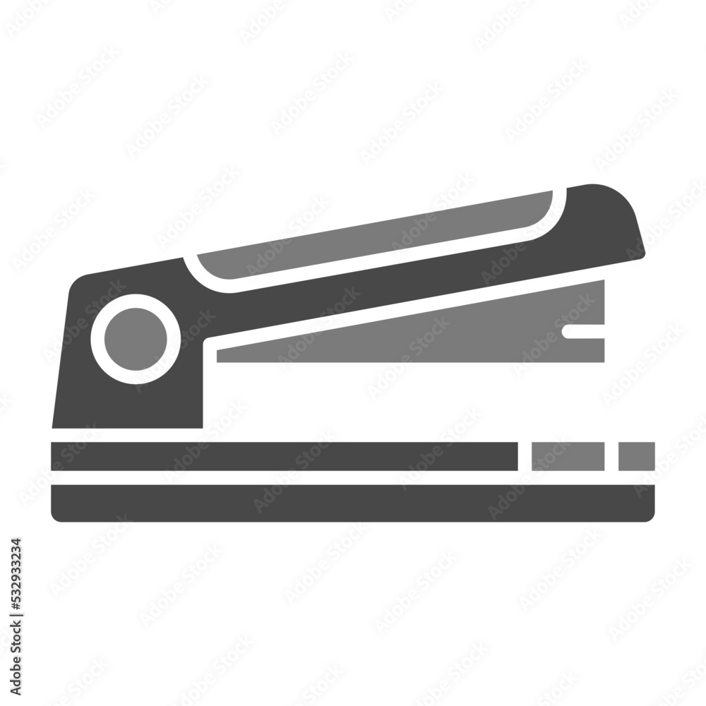 Stapler Greyscale Glyph Icon Stapler Greyscale Glyph Icon