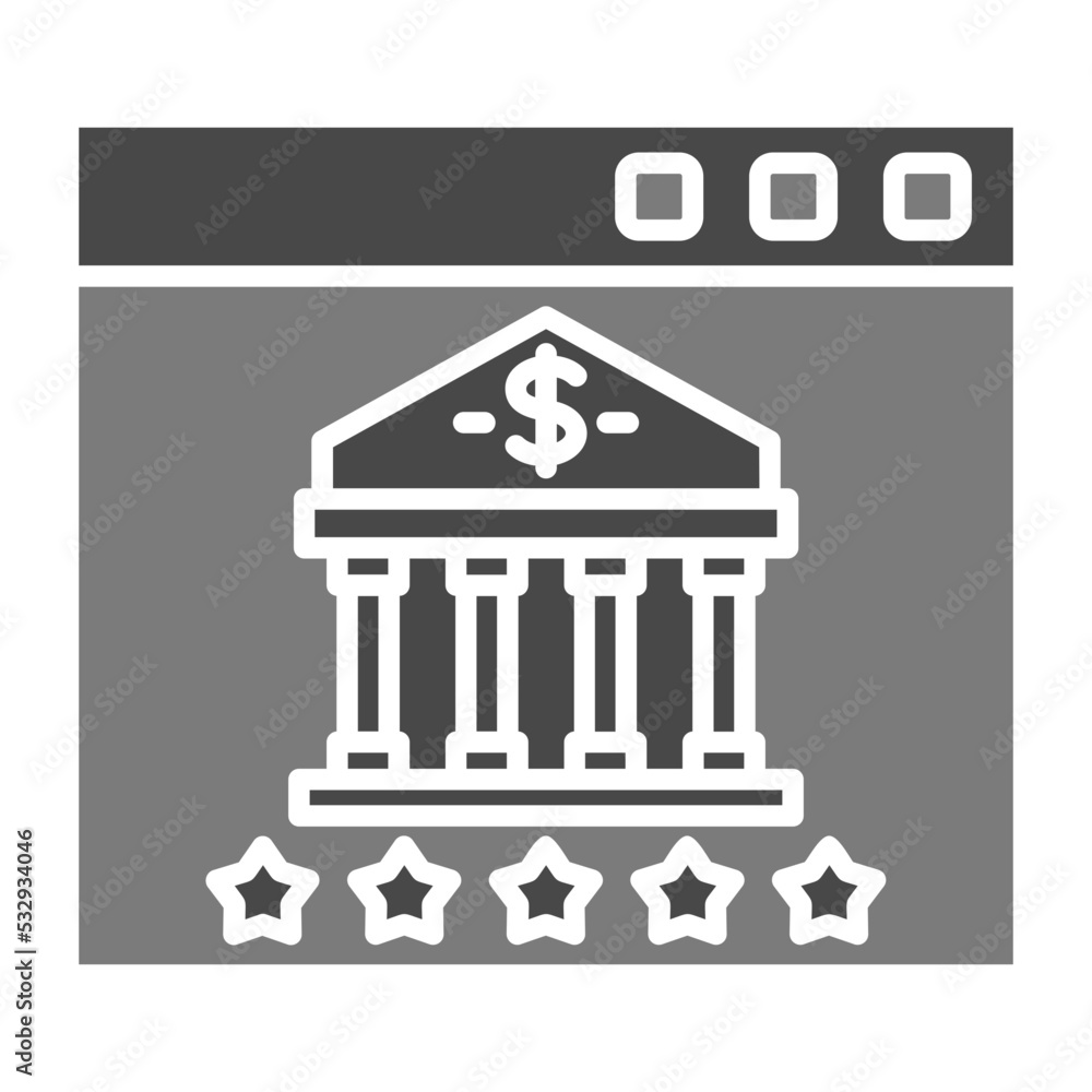 Ratings Greyscale Glyph Icon Ratings Greyscale Glyph Icon