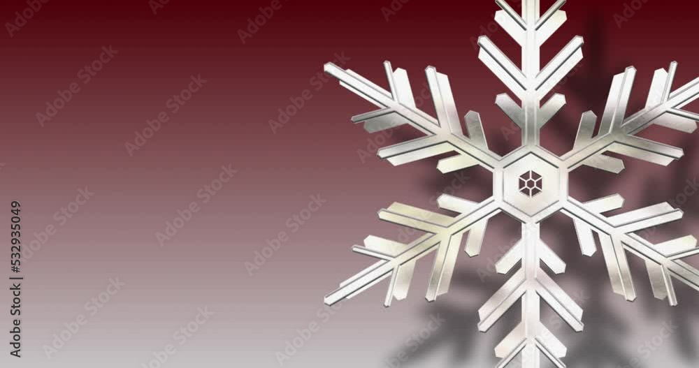雪結晶 回転 赤 雪結晶 回転 赤