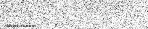 Black Grainy Texture Isolated On White. Panoramic Background. Dust Overlay. Dark Noise Granules. Wide Horizontal Long Banner For Site. Vector Illustration, EPS 10. © sergio34