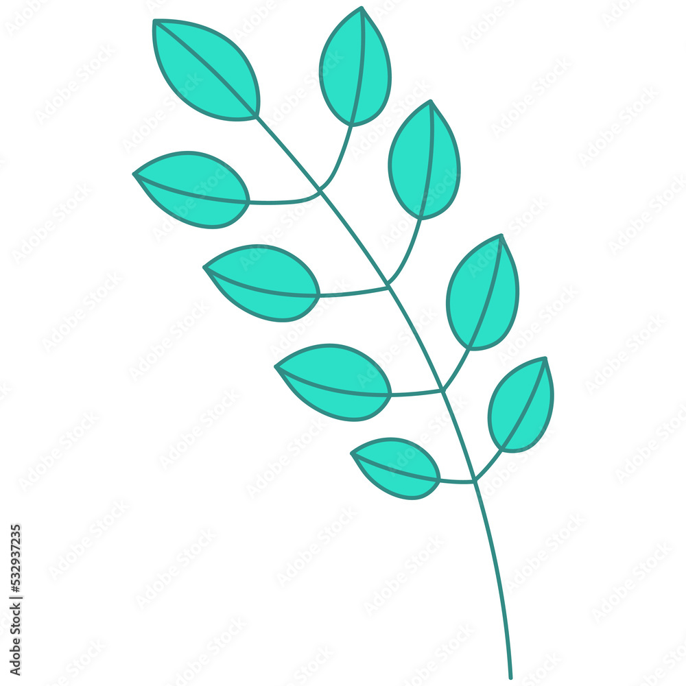 Obraz premium leaf botanical floral