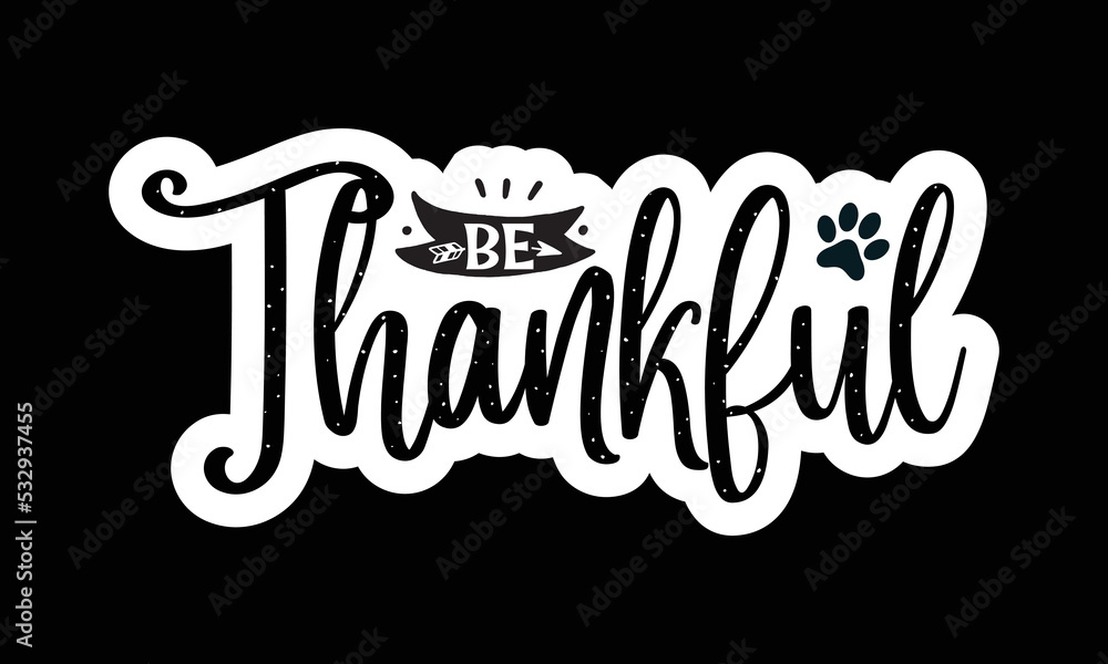 Thanksgiving Dog SVG Sticker Design