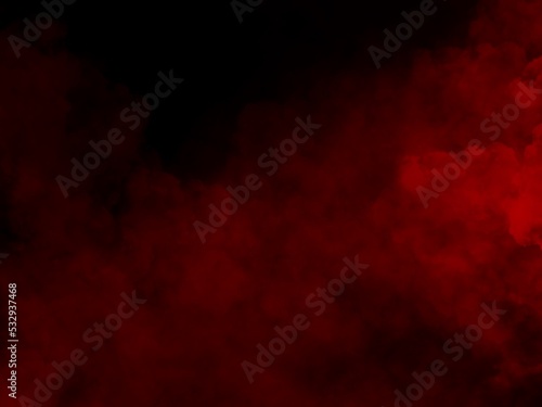 Red smoke background. Illustration created from a tablet, used as a background in abstract style.