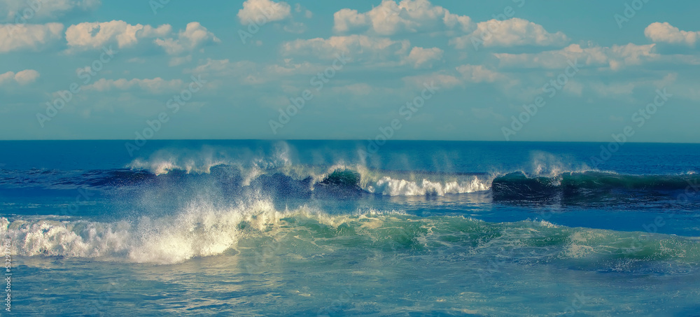 Big beautiful waves in the Pacific ocean on Kamchatka Big beautiful waves in the Pacific ocean on Kamchatka
