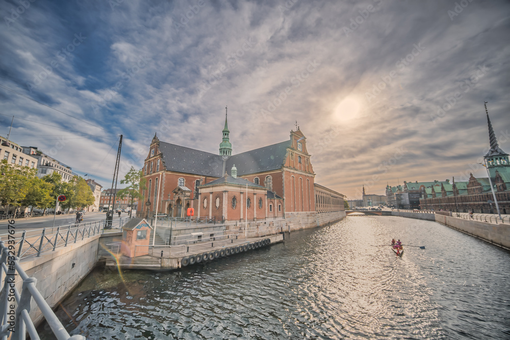 Holmens church in the city center of Copenhagen, Denmark
